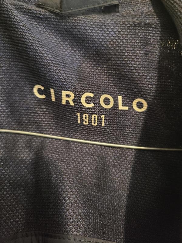 Herren Circolo 1901 Sakko Marineblau Leinen 44 /