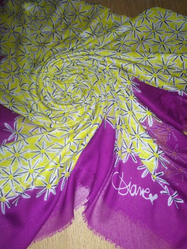 Écharpe Diane Von Furstenberg Jaune Coton