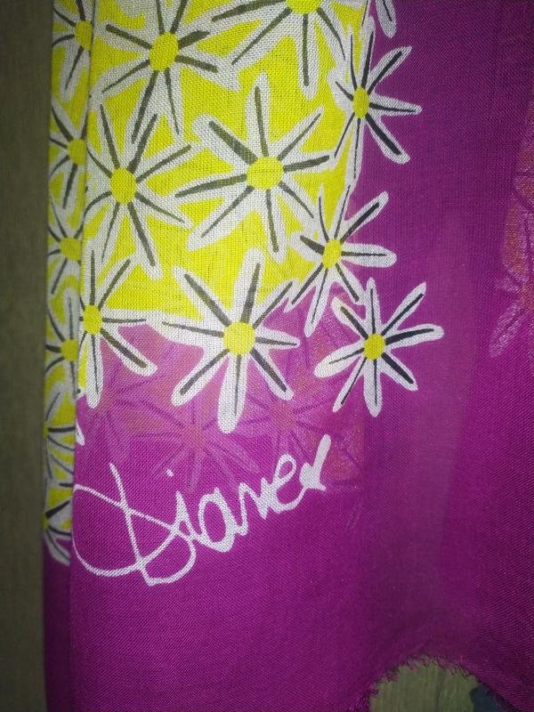 Écharpe Diane Von Furstenberg Jaune Coton