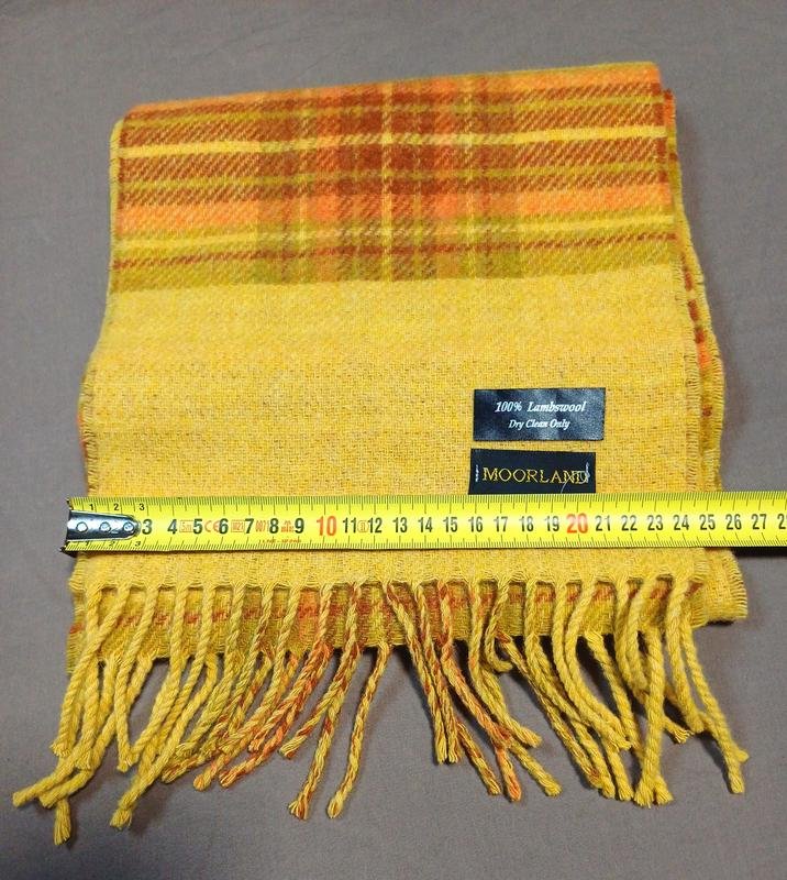 Унисекс Moorland Шарф Золотистый Шерсть