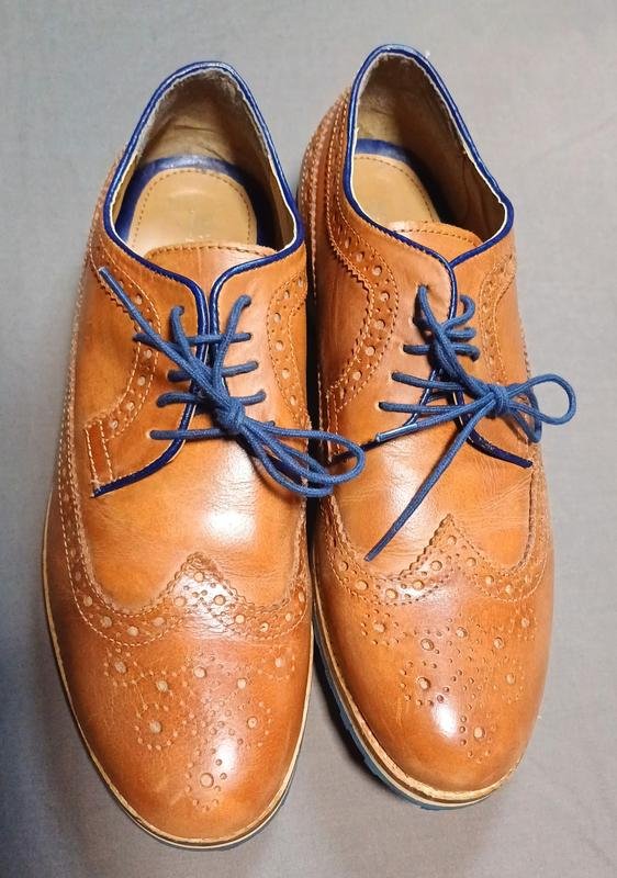 Мужской Silver Street London Туфли Бежевый Кожа 43