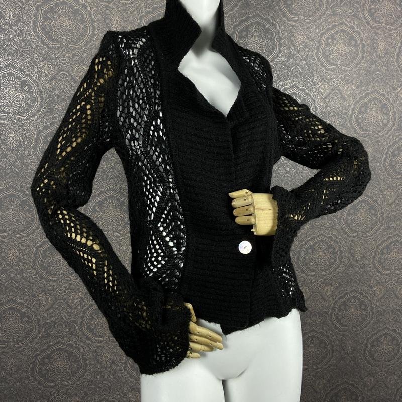 Women Diesel Sweater Black Acrylic 36 / S / 44