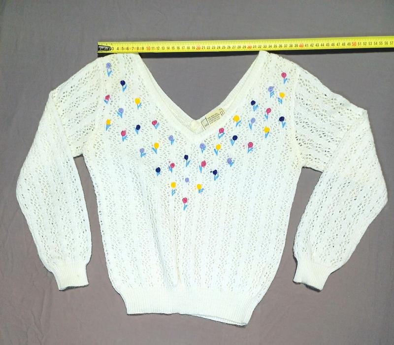 Женский Mister Noah Свитер Белый Акрил 36 / S / 44