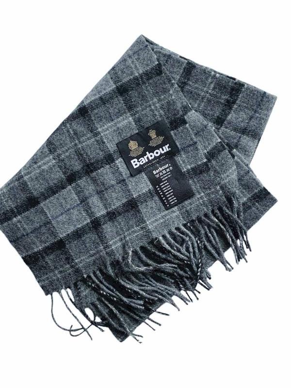 Sciarpa Barbour Grigia Lana