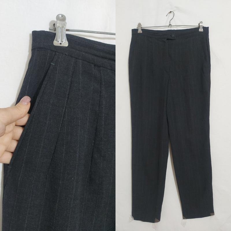 Femme Jil Sander Pantalons Gris Laine 38 / M / 46