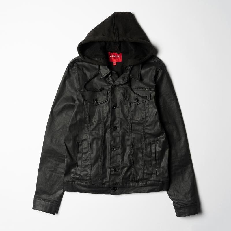 Мужской GUESS Куртка Чёрный Деним 40 /L / 48