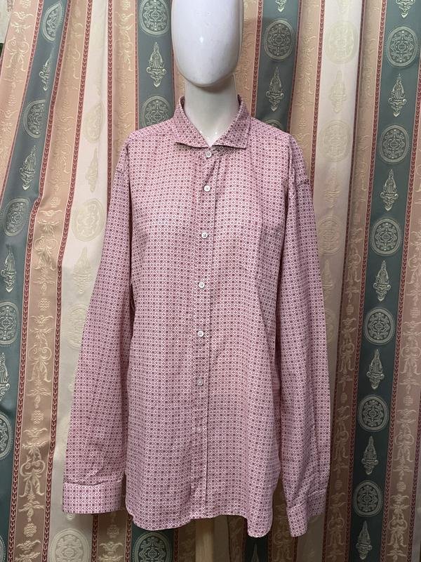 Men Liu Jo Shirt Pink Linen 44 / XXL / 52
