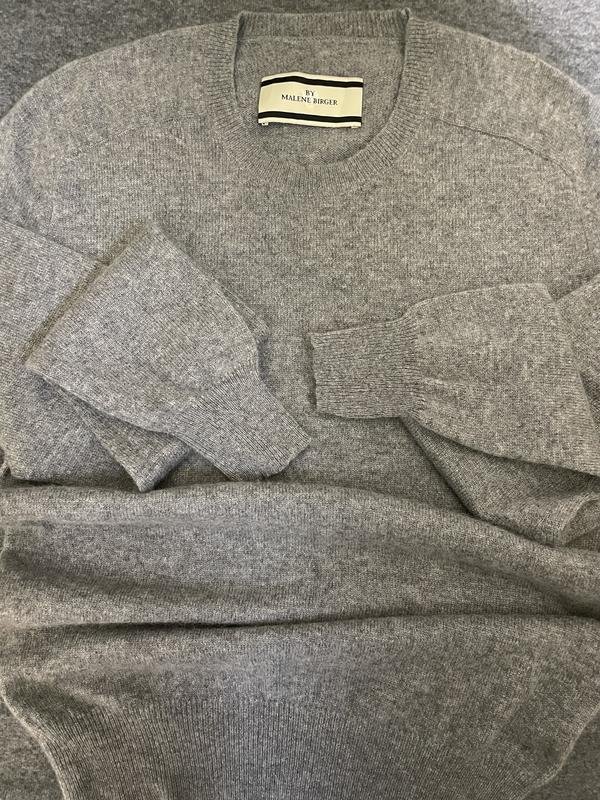 Homme By Malene Birger Pull Gris Cachemire 36 / S