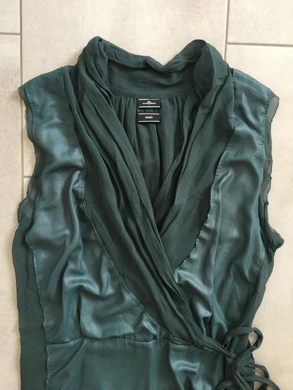 Femme By Malene Birger Robe Turquoise Soie 36 / S