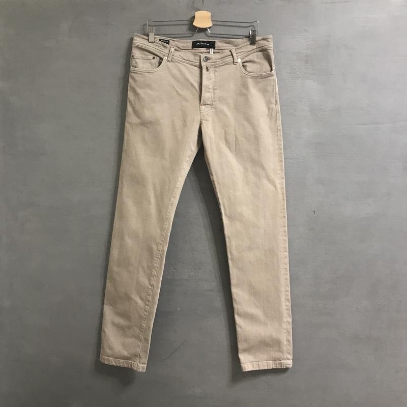 Men Kiton Trousers Beige Cotton 33 / L / 48