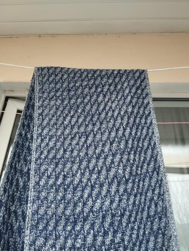Unisex Bugatti Scarf Navy Wool