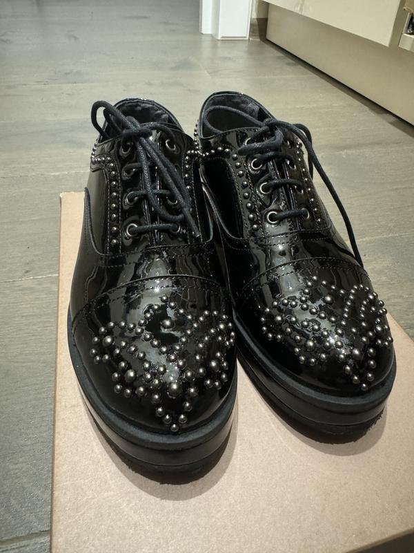 Women Carlo Pazolini Oxford Black Leather 6