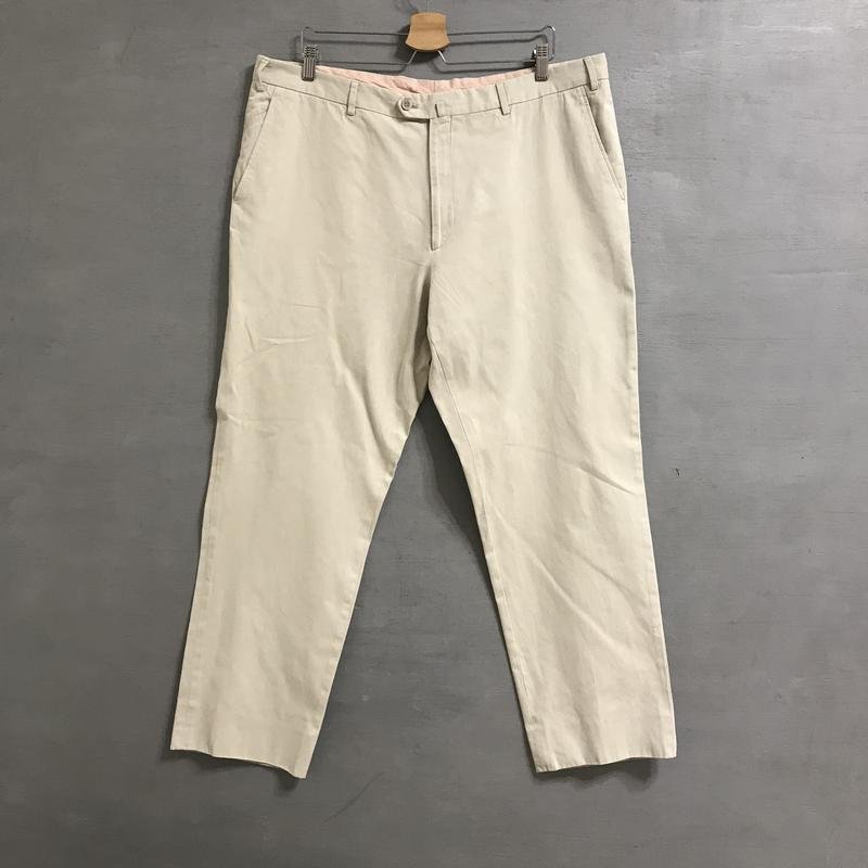 Men Loro Piana Trousers Beige Cotton 42 / 3XL / 58