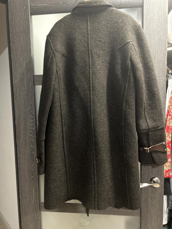 Herren Ballin Mantel Braun Wolle 38 / M / 46