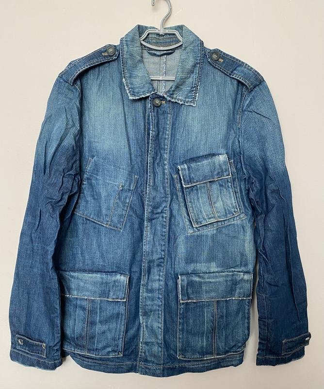 Мужской Baldessarini Куртка Тёмно-синий Джинс 38 /