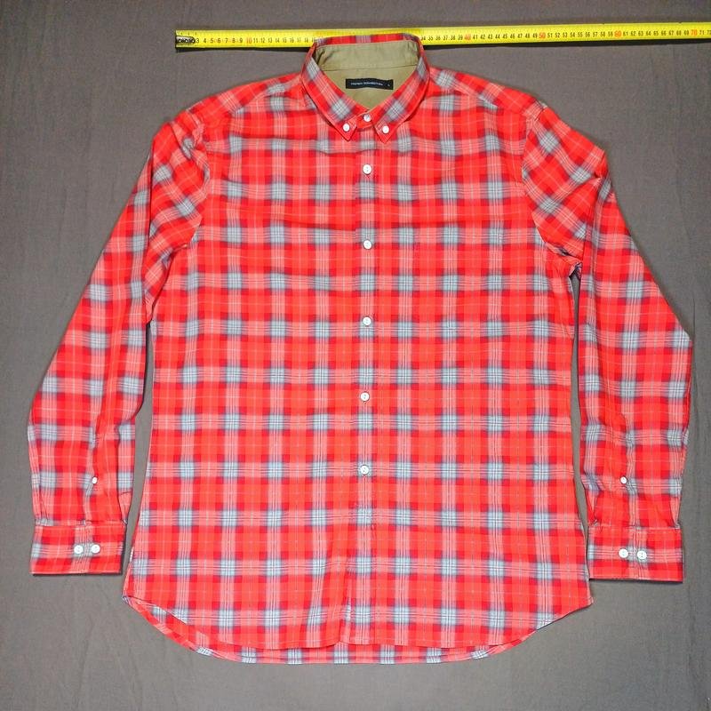 Men French Connection Shirt Red Cotton 40 /L / 48