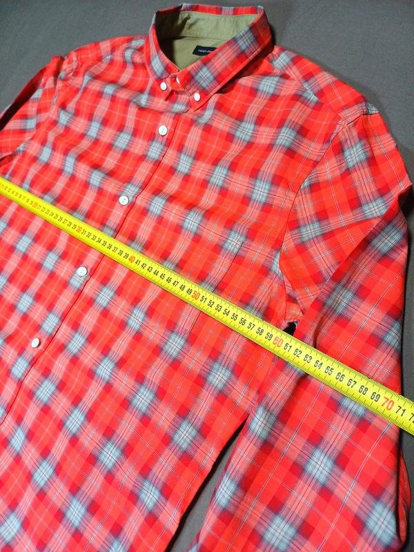 Men French Connection Shirt Red Cotton 40 /L / 48