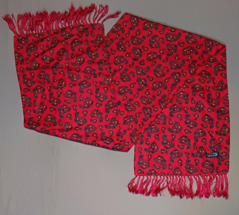 Мужской Tootal Шарф Чёрный Шелк