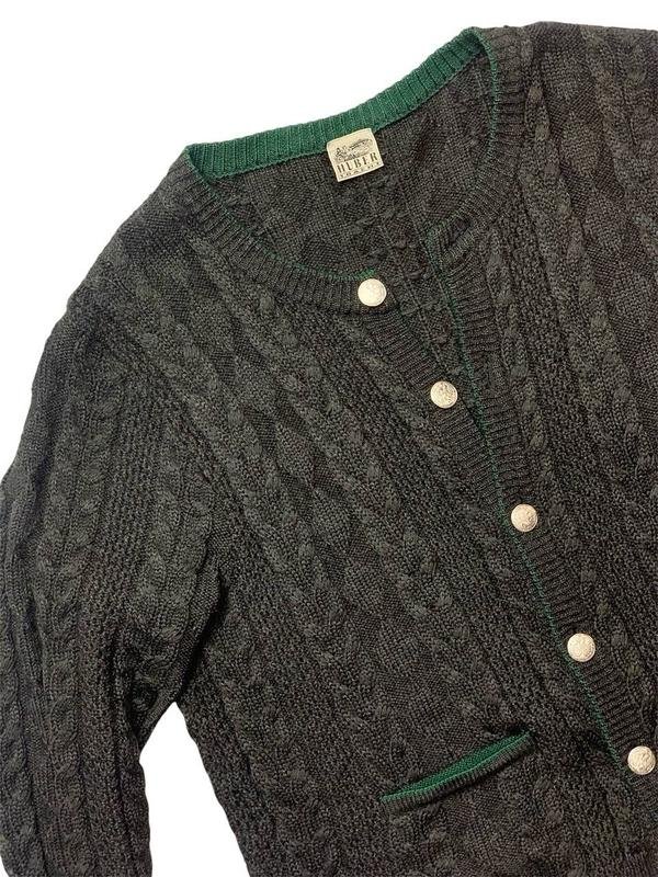 Herren Huber Pullover Grau Wolle 44 / XXL / 52