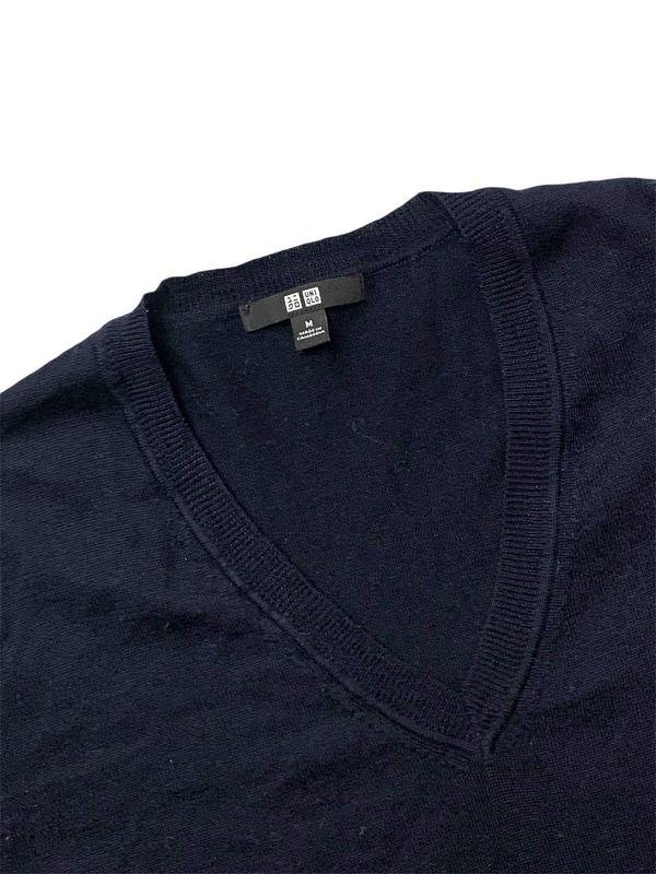 Damen Uniqlo Pullover Marineblau Wolle 38 / M / 46