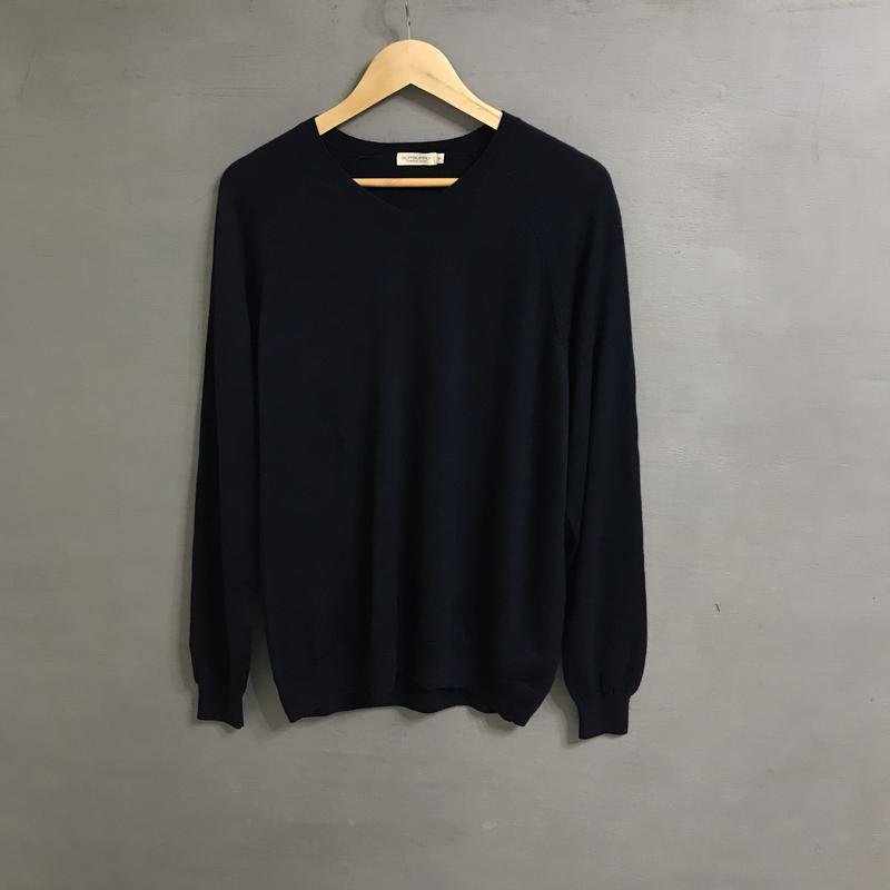 Мужской Suitsupply Пуловер Тёмно-синий Шерсть 42 /