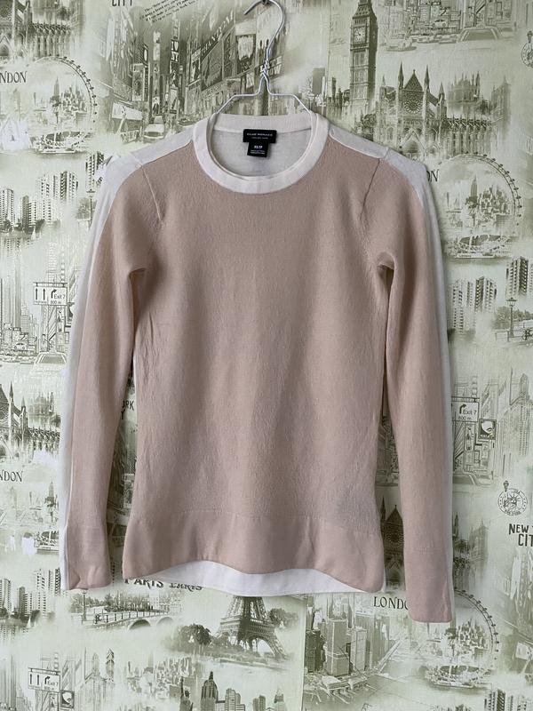 Uomo Club Monaco Maglione Bianco Lana 34 / XS / 42