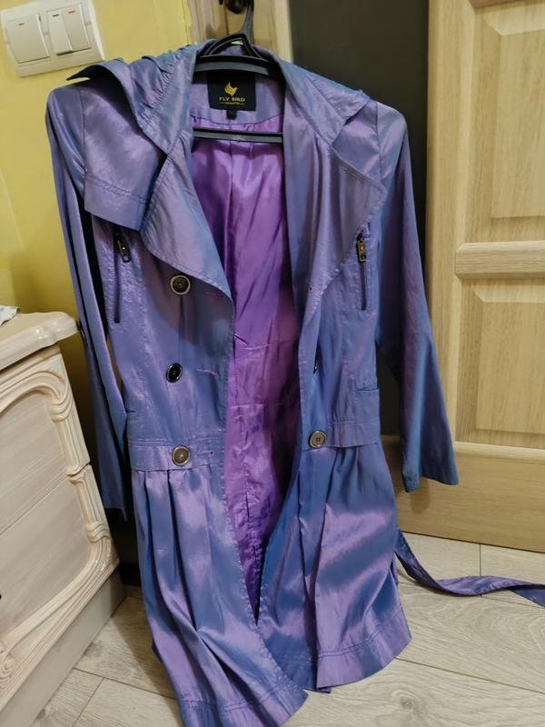 Femme French Connection Trench Coat Violet