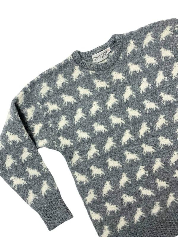 Women Chapter House Scotland Sweater Grey Wool 38