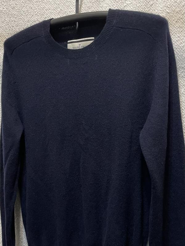 Homme By Malene Birger Pull Bleu Marine Cachemire