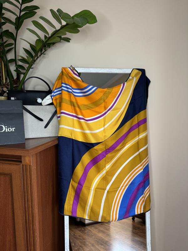 Christian Dior Sciarpa Multicolore Seta