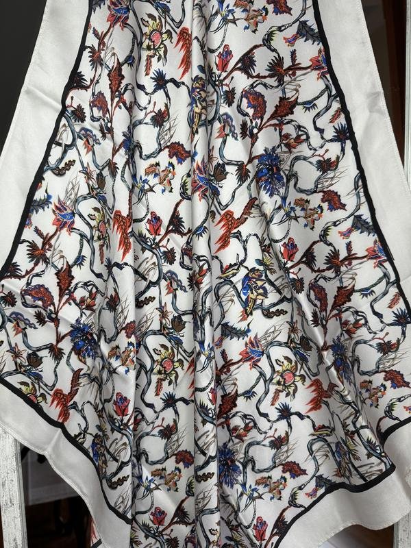Balenciaga Scarf White Silk