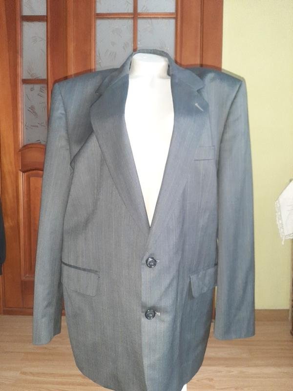 Мужской Barutti Пиджак Серый Шерсть 44 / XXL / 52