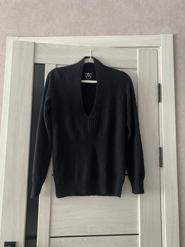 Women Club Monaco Sweater Black Cashmere 36 / S /