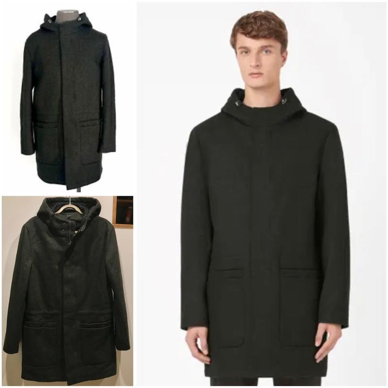 Мужской COS Пальто Чёрный Полиэстер 42 / XL / 50