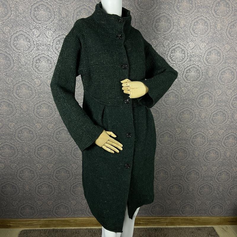 Femme Transit Manteau Vert Laine 38 / M / 46