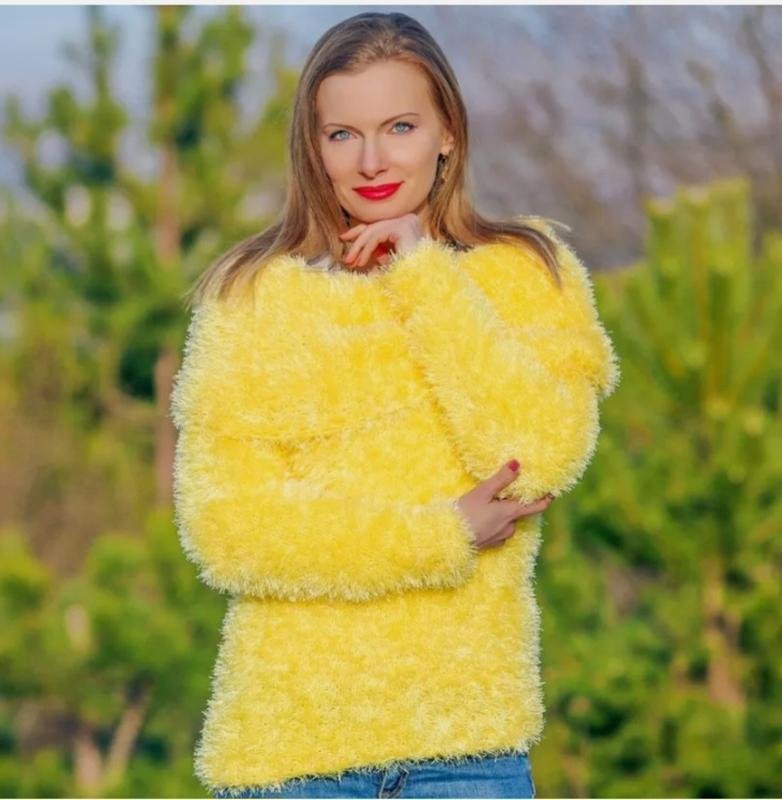 Женский Свитер Жёлтый 36 / S / 44