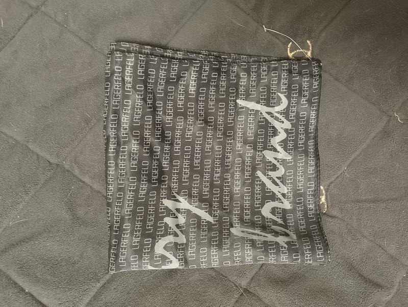 Sciarpa Karl Lagerfeld Nera Seta 32x32
