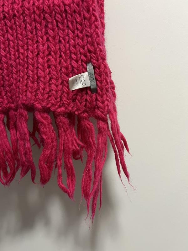 Femme COS Écharpe Rose Laine
