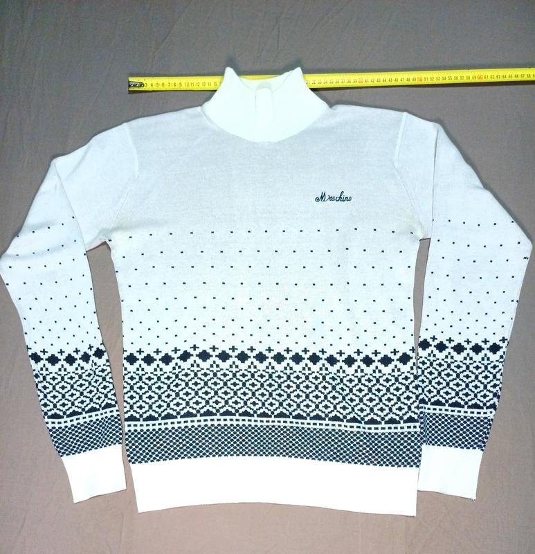 Men Love Moschino Sweater Black Cashmere 42 / XL /