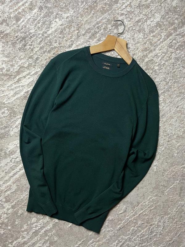 Herren Porter & Ash Pullover Grün Baumwolle 42 /