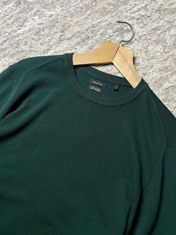 Herren Porter & Ash Pullover Grün Baumwolle 42 /