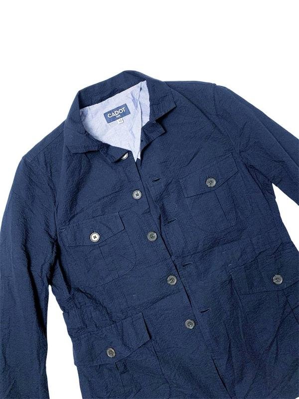 Мужской Cadot Paris Куртка Тёмно-синий Хлопок 36 /