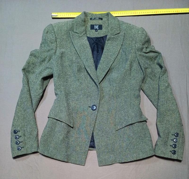 Femme Vintage Long Tall Sally Blazer Kaki Coton 38