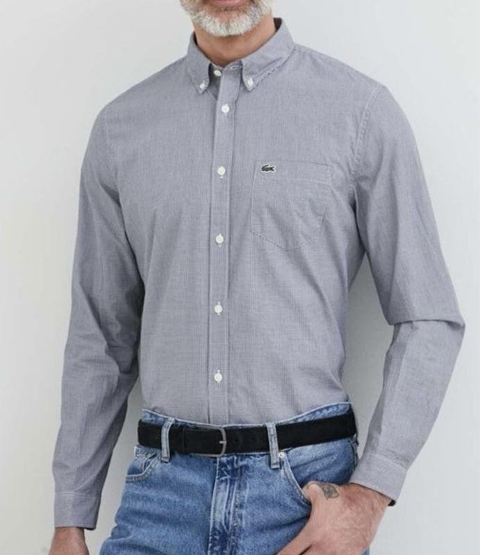 Herren Lacoste Hemd Mehrfarbig 38 / M / 46