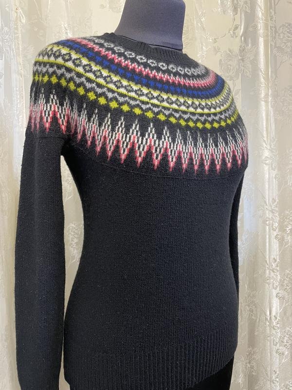 Women Cambridge Satchel Pullover Black Wool 36 / S