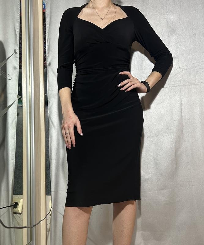 Женский Anne Klein Платье Чёрный Полиэстер 36 / S