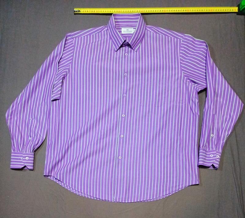 Мужской Marks & Spencer Рубашка Фиолетовый Хлопок