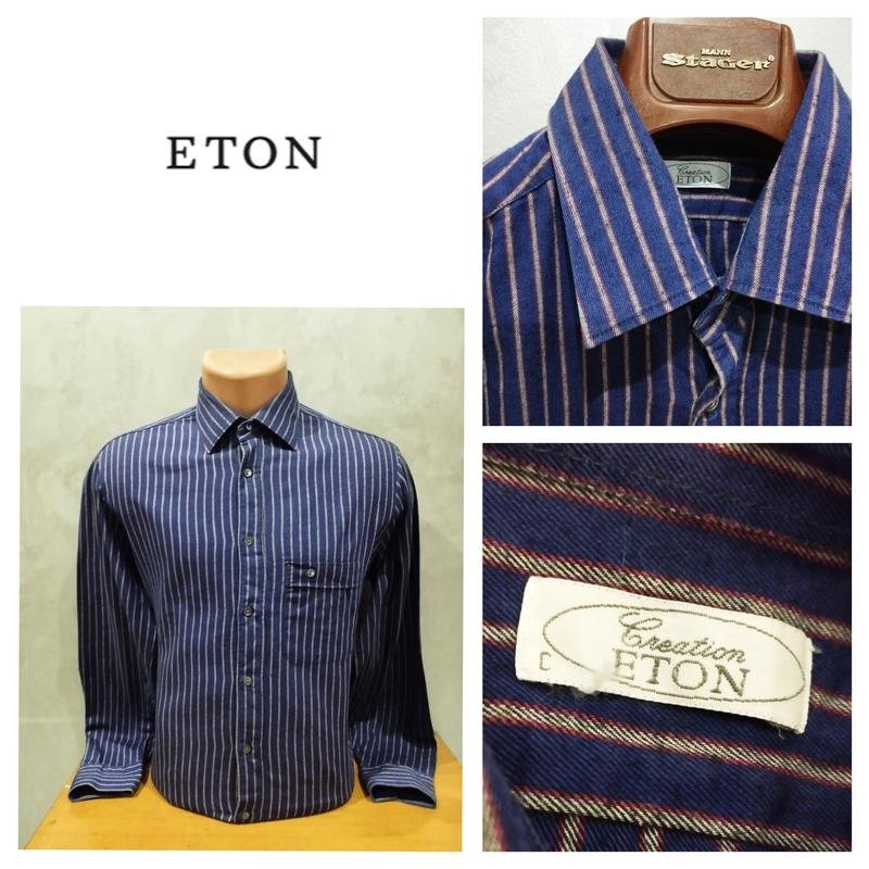 Мужской Eton Рубашка Сиреневый Хлопок 38 / M / 46