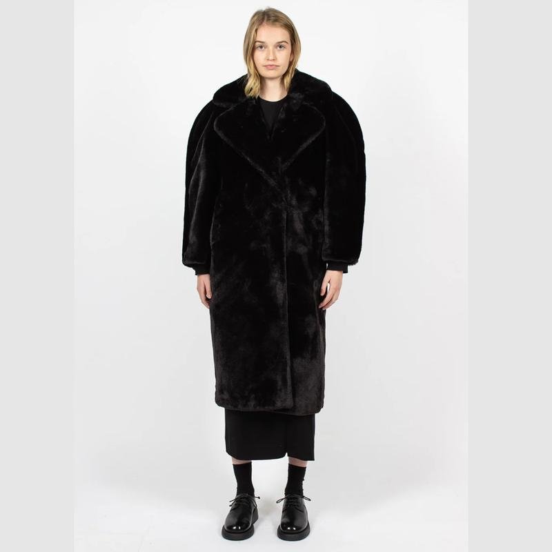 Женский Dries Van Noten Пальто Чёрный 34 / XS / 42