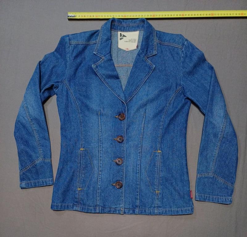 Donna Lee Cooper Giacca Blu Navy Denim 36 / S / 44